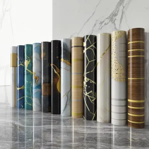 Stripes Plaid Design Waterproof Moisture Proof Self Adhesive Wallpaper Modern Wall Decor 3D Home Decoration Kitchen Bathroom
