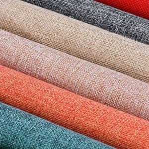 Strong Quality 20*30 cm Self Adhesive Cotton Linen Fabric Stickers for Box Notebook Furniture Repair Cover Wallpaper Upholstery