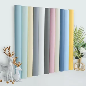 Stylish Thick Waterproof Self-Adhesive PVC Decoration Wallpaper Vinyl for Bedroom Living Room Kitchen Hotel Background Wall