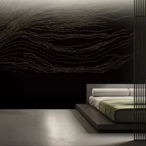 Subtle Gold Line Abstract Wallpaper Minimalist Texture and Neutral Background Mural for Home Hotel Bedroom Living Room