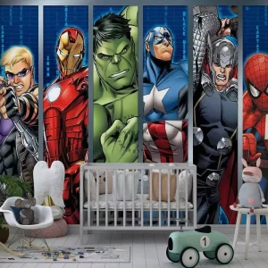 Superhero Comics Wall Paper 3d Home Decoration Mural Wallpaper