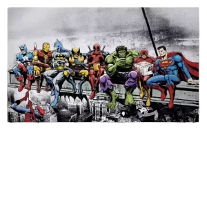 Superhero Team Decoration Murale High Resolution Avengers Character Design Wall Paper for Kids Bedroom Hotel Kid Suite Wallpaper