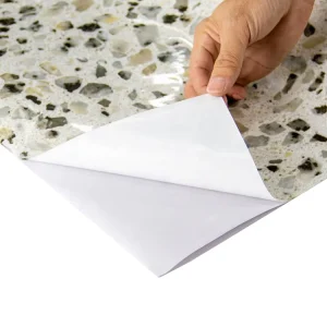 Terrazzo Texture Modern Decorative PVC Self Adhesive Water Proof Heat Insulation Explosion Proof Wallpaper for Kitchen Furniture