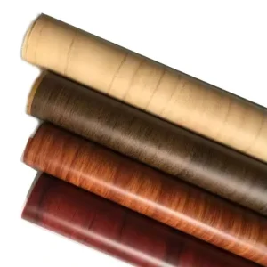 Texture Laminate Kitchen Cabinet Wrap Self Adhesive Wallpaper Furniture Sticker Vinyl Wood Grain PVC Film