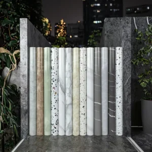 Textured Luxury Vinyl Petg Ceiling Marble Wall Sticker Film Home Decoration 3d Roll Kitchen Bathroom Pvc Waterproof Wallpaper