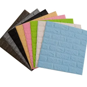 Textured Peel Stick 3D Brick Wallpaper Waterproof PVC Wall Stickers Rental-Friendly for Kitchen Modern Design Waterproof Vinyl