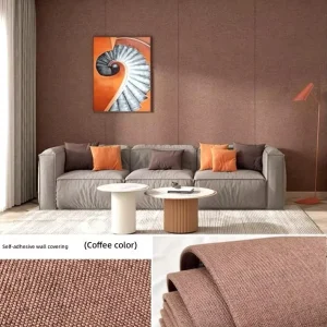 Thermal Insulation Foam Self Adhesive Wallpaper Rolls for Apartment Interior Walls