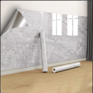 Thick IXPE Marble Wallpaper 3D Textured Waterproof Wall Panel for Apartments