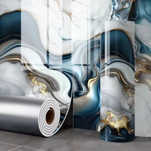 Thicken Self Adhesive Waterproof PVC Wallpaper with 3D Illusion Effect Peel and Stick Removable Tile Wall Panel Sticker Decor