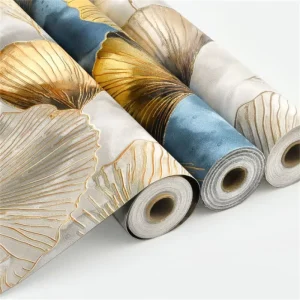 Thickened 3D Self Adhesive European Embossed Wallpaper Waterproof Peel and Stick Wall Covering for Bedroom Living Room