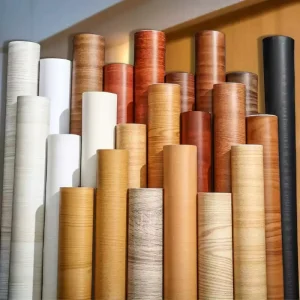 Thickened Furniture Refurbished Wood Grain Stickers Waterproof PVC Wardrobe Cabinets Door Desktop Self adhesive Wallpaper