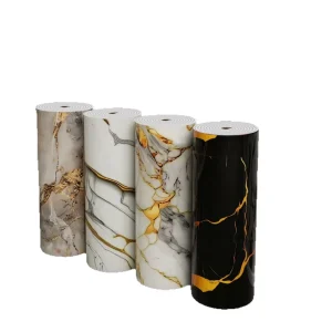 Thickened Self adhesive Minimalist Geometric Waterproof PVC Roll Wall Sticker Household Living Room