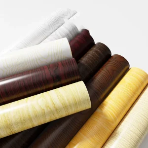 Thickened Self adhesive Wood Grain Sticker Waterproof Wallpaper Furniture Renovation Vinyl for Wardrobe Cabinet Exhibition Use