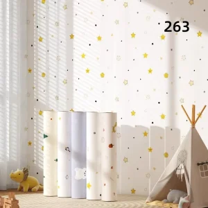 Thickened Waterproof Children’s Cartoon Self-Adhesive Wallpaper Bedroom Background Wall Paper