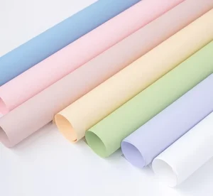 Thickened Waterproof OPP PE Coated Flower Wrapping Film Pearlescent Bouquet Packaging Paper High end Feel Roll