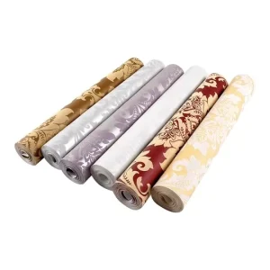 Traditional Design Self Adhesive PVC 3D Geometric Soundproof Wallpaper for Apartment Hotel Entertainment Spaces