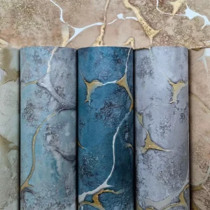 Traditional Style Marble Pattern Sticker 3D Mural Wallpaper PVC Vinyl Wall Paper Rolls