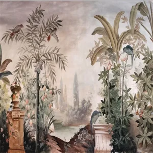 Tropical Rainforest Style Garden Wallpaper Customizable Murals 3D Panel Wall Art Decor
