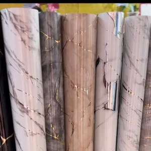 UDK 1.2*3m Modern Waterproof Marble Self Adhesive Foam Wallpaper Roll for Hotel and Entertainment Use