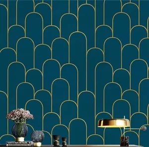 UDK Modern Floral Damask 3D PVC Vinyl Wallpaper Self Adhesive 45cm Home Decoration Waterproof Floral Damask Wall Panel