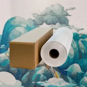 家居装饰喷墨打印无纺布可打印壁纸卷材，适用于乳胶/UV/弱溶剂打印机