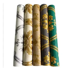 Unique Design European Style 3D Wallpaper Bedroom Living Room Hotel Sofa Background Wall Decoration Relief Wallpaper