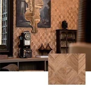 Unique Embossed Flower Classical Art Motif for Luxury Interior Renovation Project Handmade Wallpaper
