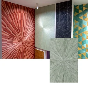 Unique Embossed Flower Glossy Silk Finish Handmade Wallpaper
