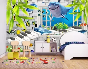 Various Cartoon Designs Children’s Room Kids 3D Wallpaper