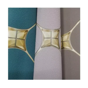 Velvet Embossed Wallpaper Rolls 3D Suede Foamed Wallpapers Wall Coating