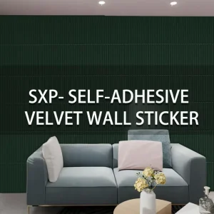 Velvet Wallpaper Plush Soft Texture Anti Static Moisture Proof