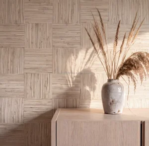 Versatile Woven Wood Veneer woven by hand for Bespoke Furniture & Feature Walls