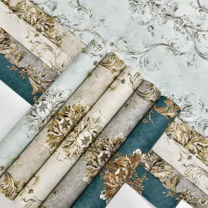 Vintage American 3D Rustic Floral Wallpaper Rolls European House Decoration Interior Design for Luxury Living Rooms and Bedroom