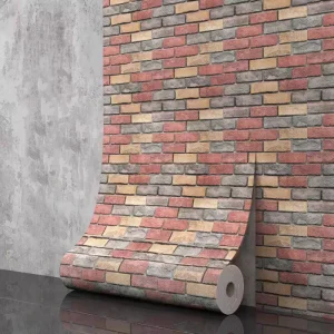 Vintage Brick Pattern Peel and Stick Wallpaper 3D Decorative Self Adhesive Wall Sticker House Decor Waterproof Wall Covering