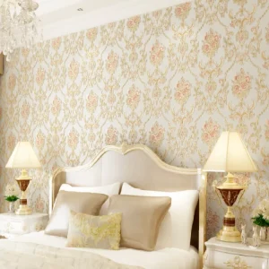 Vintage Floral Wallpaper Self Adhesive Non Woven 3D Texture Classic Farmhouse Cottage for Hall Bedroom Bathroom Household