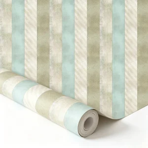 Vintage Striped Textured Waterproof Eco friendly Mould Proof Self Adhesive Wallpaper for Bedroom Living Room Hotel Home