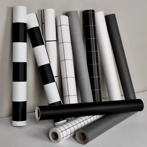 Vinyl Kitchen Bathroom Bedroom Washable Waterproof Self Adhesive Wallpaper