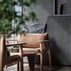 Vinyl Modern Waterproof Embossed Easy Installation PU Stone Wall Panel for Apartment Hotel Living Room School Kitchen Gym