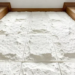 Vinyl Modern Waterproof Embossed Easy Installation Pu Stone Wall Panel for Apartment Hotel Hospital Living Room & Bedroom Use