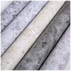 Vinyl PVC Roll Foil Marble Sticker Sheet for Furniture Self Adhesive Waterproof Countertop Wallpaper