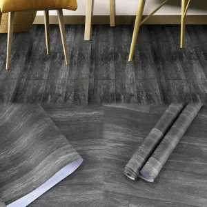 Vinyl Plastic Flooring Wood Sticker Wear Resistant Self Adhesive Peel Stick PVC Floor Sticker Waterproof for Home