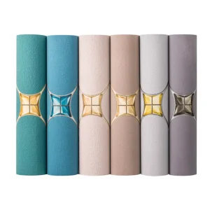 Vinyl Wallpaper Fabric Wallpaper Elegant Fabric Backed Flame Retardant Office Wallpaper PVC Wall Cover