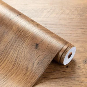 Vinyl Waterproof Home Decor Film Wall Sticker Self Adhesive PVC Kitchen Cabinet Wallpaper Wide Wood Grain Protective Film