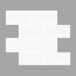 Vivid Tiles 2.5mm Thickness Subway Stripes Plaid Waterproof Wall Tiles Self Adhesive Tile Peel Stick Living Room Household