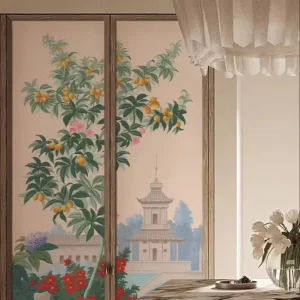 Wall Art Home Decor Wall Panel Murals for Bedroom Dining Easy Installation Custom Modern Floral Pattern Mould-Proof Wallpaper