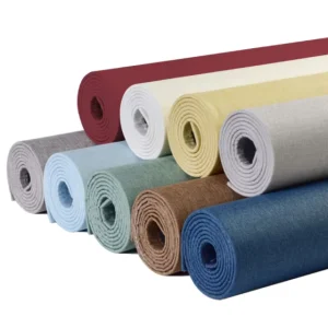 Wall Decor Living Room Self Adhesive Linen Fabric Wall Cloth XPE Foam Seamless Wallpaper