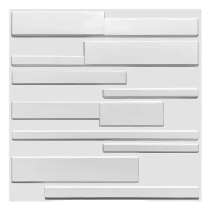 Wall Decoration Geometric Waterproof Custom Modern Interior Home Decor Easy Installation 3D PVC Panel Sticker Wallpaper