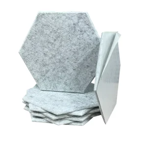 Wall Decoration Hexagon Felt Wallpapers Hanging Art Deco Design Waterproof 30x30cm Nature Pattern Unframed For Office And Home