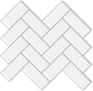 Wall Decoration Wallpaper Self Adhesive Tile White Peel and Stick Tiles 30x30cm