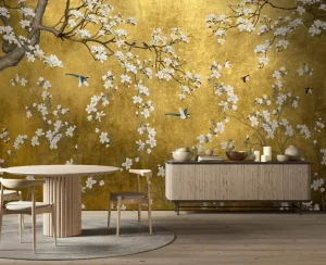 Wall Hangings Decorations for Home Luxury Metal Modern Wall Art Painting Wall Decal Wall Stickers Wall Paper 3D Home Wallpaper